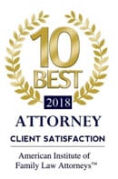 10 Best | Attorney Client Satisfaction | American Institute Of Family Law Attorneys | 2018